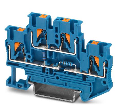 3211432 Phoenix Contact  PTTB 2.5-2R BU/NAMUR Series Blue, 0.14 → 4mm², Push In Termination