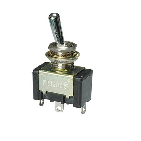 ET225N12-Z Nidec Components Toggle Switch, PCB Mount, On-On, DPDT, Solder Terminal