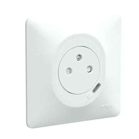 S320089 Schneider Electric White, 1 Gang, Ovalis C Series