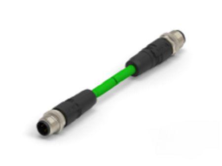 TAD14745101-020 TE ConnectivityTAD1474, 2m Cat5e M12 to Male M12 Male, Terminated