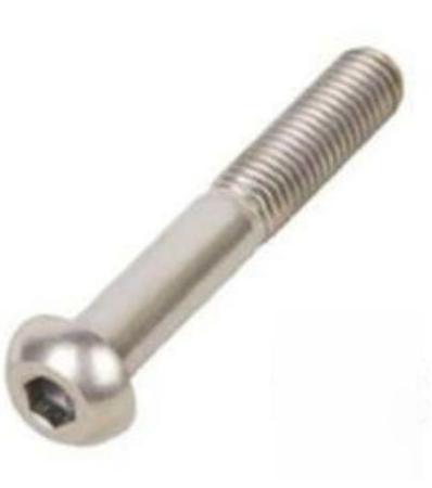 822-9215 RS Pro M8 x 50mm Hex Socket Button Screw Bright Zinc Plated Steel