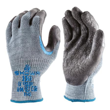 SHO3301 Showa 330 Black, Grey Cotton, Polyester Abrasion Resistant, Dry Environment, Good Dexterity, Tear Resistant Work