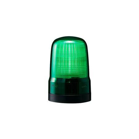 SL08-M1KTN-G Patlite SL Series Green Flashing Beacon, 12→24 VDC, Base Mount, LED Bulb, IP66