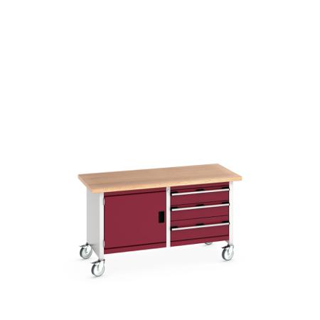 41002100-24V Bott 41002100.24V Portable Sheet Steel Workbench, 840mm x 750mm x 1500mm