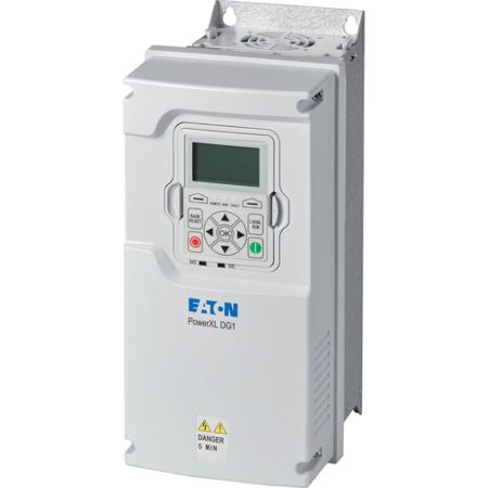 9701-1006-00P-DG1-326D6FB-C21C Eaton Inverter Drive, 1.5 kW, 3 Phase, 230 V ac, 6.6 A, DG1 Series