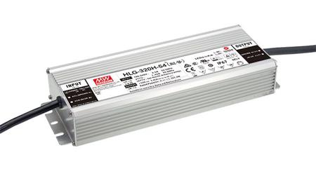 HLG-320H-24 MEAN WELL LED Driver, 24V Output, 320W Output, 13.34A Output, Constant Current / Constant Voltage Dimmable