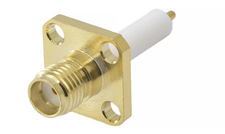 170-6944 RS Pro Straight 50Ω Flange Mount SMA Jack, Solder Termination