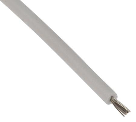 47105 Lapp ÖLFLEX HEAT Series White 0.25 mm² Hook Up Wire, 24 AWG, 19/0.25 mm, 100m, Silicone Insulation,