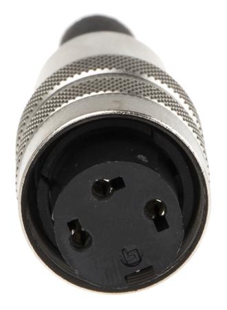 09-0306-00-03 Binder, 3 Pole Cable Mount Miniature Connector Socket, Female Contacts