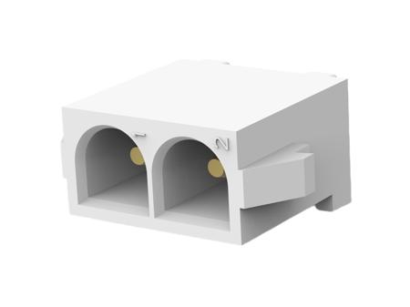 350428-4 TE Connectivity MATE-N-LOK Series Vertical Board PCB Header, 2 Contact(s), 6.35 mm Pitch, 1 Row, Shrouded
