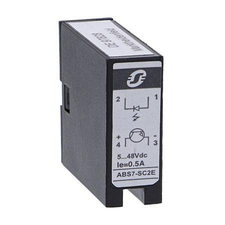 ABS7SC2E Schneider Electric Solid State Interface Relay, 24 V Control, 0.5 A Load, DIN Rail Mount