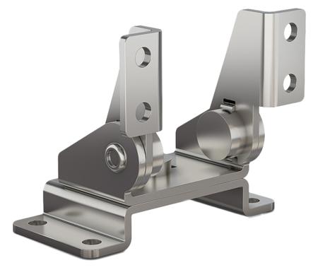 70-7-3622 Pinet Polished Stainless Steel Friction Hinge, Screw Fixing, 30mm x 60mm x 51.5mm