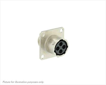 UT00104SH Souriau Sunbank by Eaton Circular Connector, 4 Contacts, Flange, Standard Connector, Plug, Female, IP68, IP69K, UT0