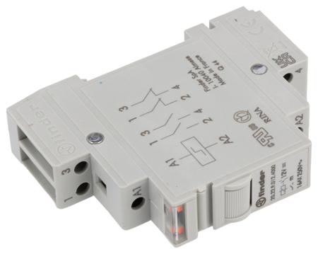 20-22-9-012-4000 Finder DPST 12V dc Latching Relay, 16A DIN Rail