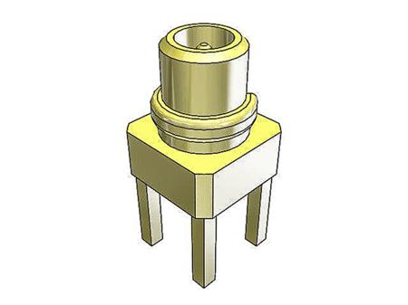 MMCX-P-P-H-ST-TH1 Samtec 50Ω Straight Through Hole MMCX Connector, jack, Solder Termination, 0 → 6GHz, Coaxial