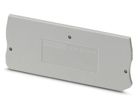 3211317 Phoenix Contact D-PT Series End Cover for Use with DIN Rail Terminal Blocks