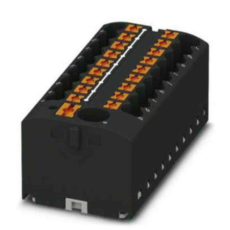 3273388 Phoenix Contact Distribution Block, 19 Way, 4mm², 24A, 450 V, Black