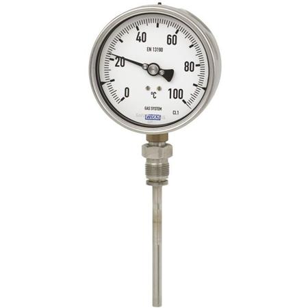 48785212 WIKA Dial Thermometer 0 → 160 °C,