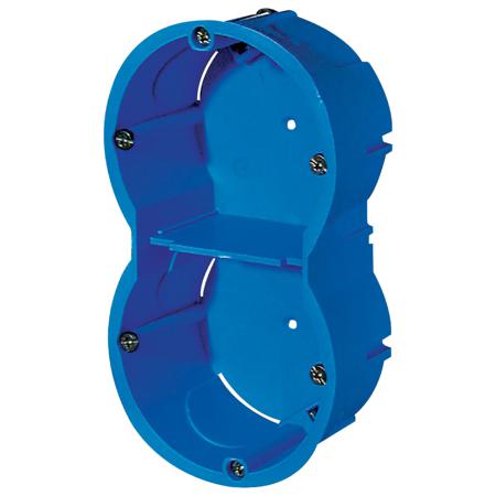 ALB71331 Schneider Electric Multifix Blue PS Back Boxes, IEC, IP20, 2 Gangs, 128 x 71 x 50mm