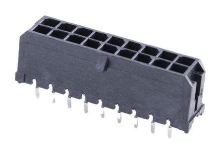 430451813 Molex 43045 Series Vertical Through Hole PCB Header, 18 Contact(s), 3 mm Pitch, 2 Row, Shrouded