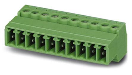 1857977 Phoenix Contact, 3.81mm Pitch, IMC 1.5/11-ST-3.81, 11 Way, , Pluggable Terminal Block, Inverted Plug, Cable Mount,