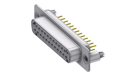 DTS25SY/2M86UN Deltron Connectors DTS 25 Way Through Hole PCB D-sub Connector Socket, 2.84mm Pitch