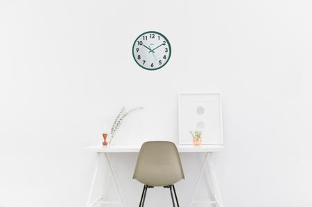 11360 Orium Green Analog Wall Clock, 30cm Diameter