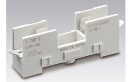 F-700-AL Sato Parts 10A Rail Mount Fuse Holder for 6.3 x 32 mm, 6.35 x 30 x 6.35 x 31.8 mm Fuse, 1P, 250V