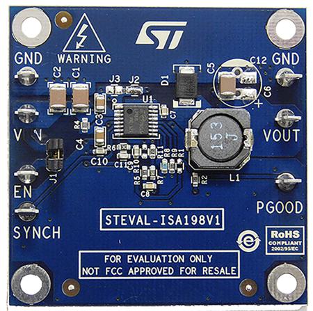 STEVAL-ISA198V1 STMicroelectronics Evaluation Board DC-DC Controller for L7987L