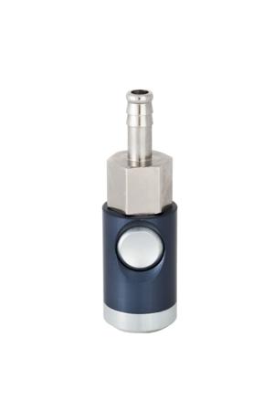 325-634 RS PRO Aluminium, Brass Female, Male Pneumatic Quick Connect Coupling, 6mm Hose Barb