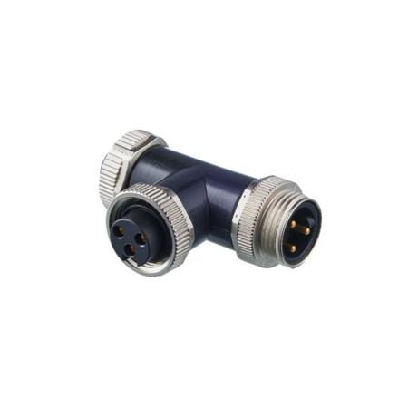 E12777 ifm electronic Side Entry, Top Entry 1 Pole UN 1-7/8 x 16 Plug to 2 Pole M26 Socket Adapter