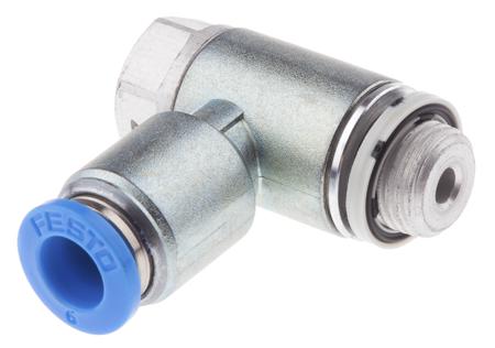 GRLZ-1/8-QS-6-D Festo GRLZ Series Tube Flow Regulator, 6mm Tube Inlet Port, 193158