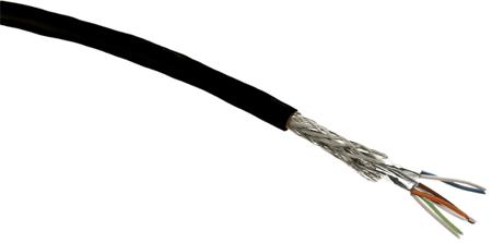 09456000531 HARTING, 20m Cat6a, Black, STP Shielded, Unterminated PVC Sheath