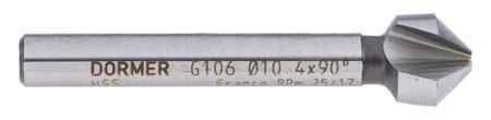 G10610-4 Dormer HSS 50 mm 90° Countersink Drill Bit, 10.4mm Head Diameter, 3 Flutes