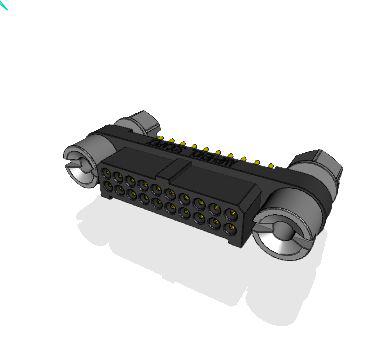MHDAS2M020YDE60 Amphenol Socapex MHDAS Series Straight PCB PCB Header, 20 Contact(s), 1.27 mm Pitch, 2 Row, Shrouded