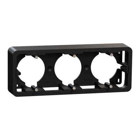 NU840654 Schneider Electric, Unica Black Surface Mount Industrial Power