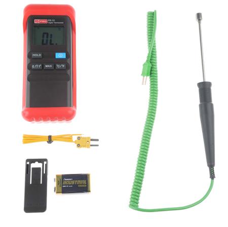 144-6605 RS Pro Thermometer Kit RS51 Thermometer, Type K & T Probe