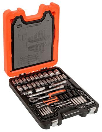 S106 Bahco  106 Piece , 1/2 in, 1/4 in Socket Set