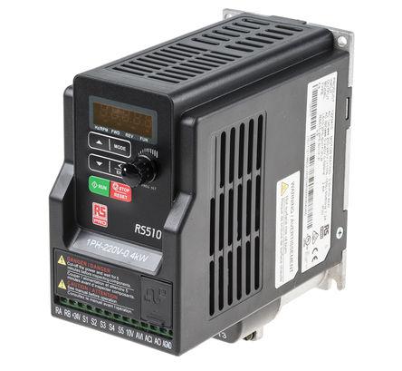 122-3410 RS PRO Inverter Drive, 0.4 kW, 1 Phase, 200 → 240 V ac, 7.2 A