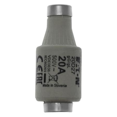 20D27 Eaton 20A Bottle Fuse, 500V ac
