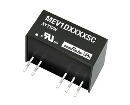 MEV1D2412SC Murata Power Solutions MEV1 1W Isolated DC-DC Converter Through Hole, Vin 21.6 → 26.4 V dc, Vout ±12V dc