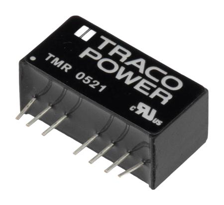 TMR-0521 TRACOPOWER TMR 2 2W Isolated DC-DC Converter Through Hole, Vin 4.5 → 9 V dc, Vout 5V dc, I/O isolation 1.6kV dc