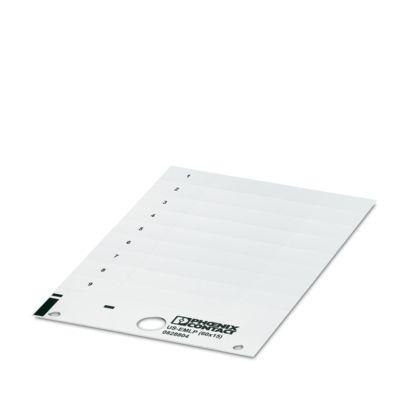0828804 Phoenix Contact US-EML White on White Cable Labels, 15 mm Length, 60 mm Width, 14.9mm Label Length, 59.7mm Label Width