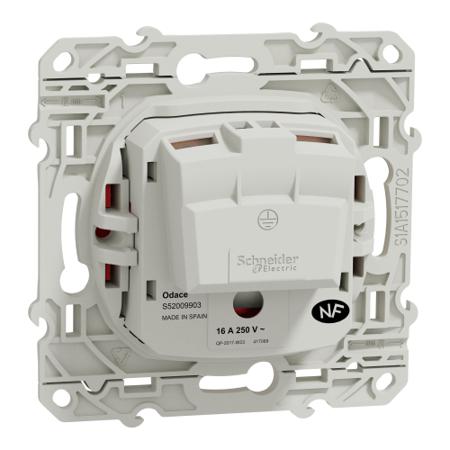 S52009903 Schneider Electric Red, 1 Gang, Odace