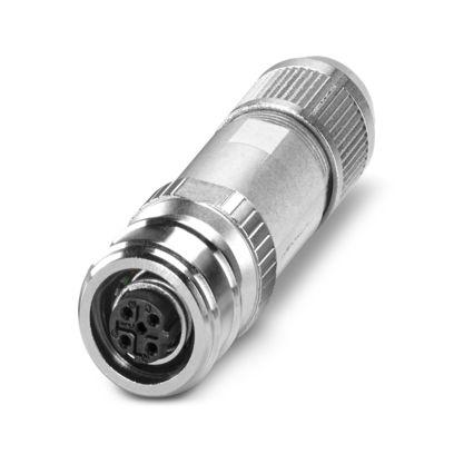 1438183 Phoenix Contact Industrial Circular Connectors, 4 Contacts, Cable Mount, M12 Connector, Socket, Female, SACC Series