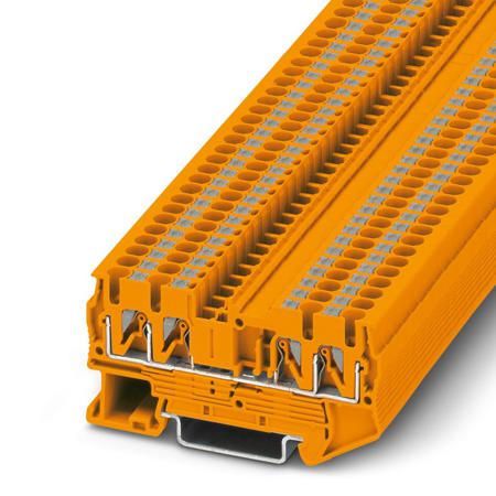 3001373 Phoenix Contact  PT 2.5-QUATTRO OG Series Orange, 0.14 → 4mm², Single-Level, Push In Termination