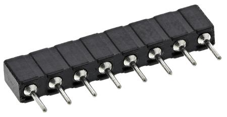 310-87-108-01-640101 8 Way Preci-Dip Straight Through Hole 2.54mm SIL Socket, Solder, 3A 100 V ac, 150 V dc