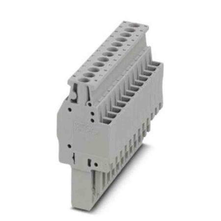 3045512 Phoenix Contact, 5.2mm Pitch, Combi Pluggable Solutions, 12 Way, Pluggable Terminal Block, Plug, DIN Rail, Screw