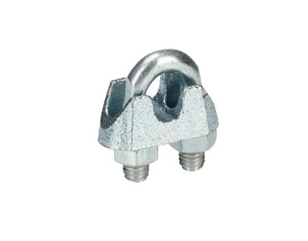 124-4800 RS PRO Carbon Steel (U-Bolt), Steel (Bridge) 5mm Diameter Wire Rope Grip