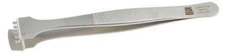 136-9744 RS Pro 130 mm, Anti-Magnetic Stainless Steel, Bent, Anti-Acid Tweezers